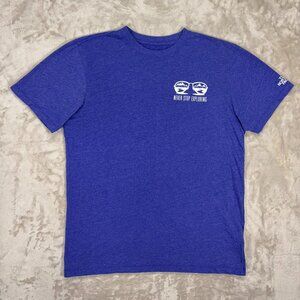 The North Face Men's T Shirt Short Sleeve Cotton Never Stop Blue - Size Small